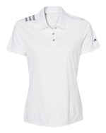 Adidas A325 - Women's 3-Stripes Shoulder Polo - Image 7
