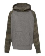 Independent Trading Co. PRM15YSB - Youth Lightweight Special Blend Raglan Hooded Sweatshirt - Image 4