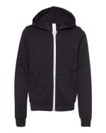 BELLA + CANVAS 3739Y - Youth Sponge Fleece Full-Zip Hoodie Sweatshirt - Image 3