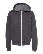 BELLA + CANVAS 3739Y - Youth Sponge Fleece Full-Zip Hoodie Sweatshirt - Image 4