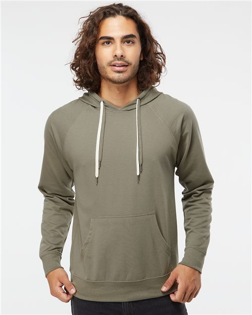 9126_fm Independent Trading Co. SS1000 - Unisex Icon Lightweight Loopback Terry Hooded Sweatshirt - Image 1
