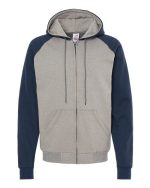 King Fashion KF4048 - Fleece Raglan Hooded Full-Zip Sweatshirt - Image 4