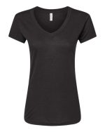 M&O 3542 - Women's Deluxe Blend V-Neck T-Shirt - Image 2