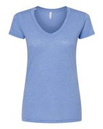 M&O 3542 - Women's Deluxe Blend V-Neck T-Shirt - Image 3