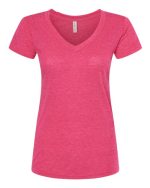 M&O 3542 - Women's Deluxe Blend V-Neck T-Shirt - Image 5