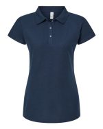 M&O 7007 - Women's Soft Touch Polo - Image 2