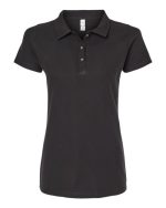 M&O 7600 - Women's Ringspun Pique Polo - Image 2