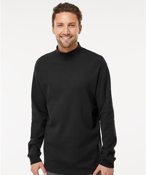 King Fashion KF4600 - Jersey Interlock Mockneck Long Sleeve T-Shirt