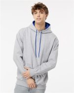 King Fashion KF9041 - Two-Tone Hooded Sweatshirt