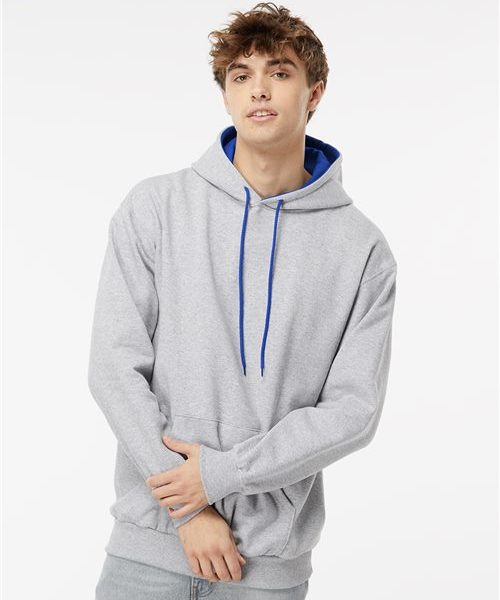 King Fashion KF9041 - Two-Tone Hooded Sweatshirt