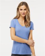 M&O 3542 - Women's Deluxe Blend V-Neck T-Shirt