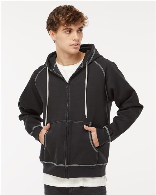9427_fm King Fashion KP8017 - Extra Heavy Full-Zip Hooded Sweatshirt - Image 1
