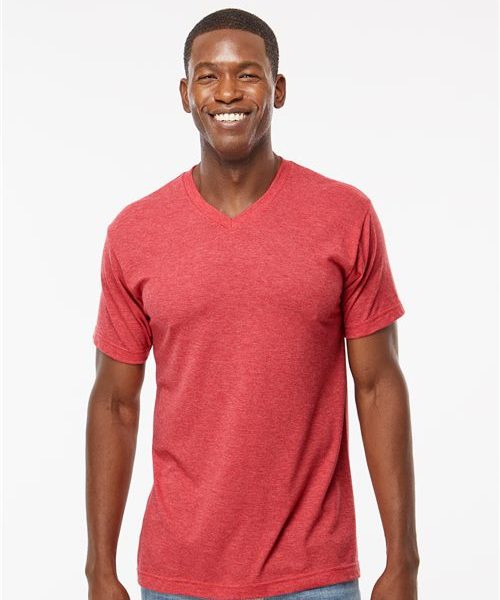 M&O 3543 - Deluxe Blend V-Neck T-Shirt